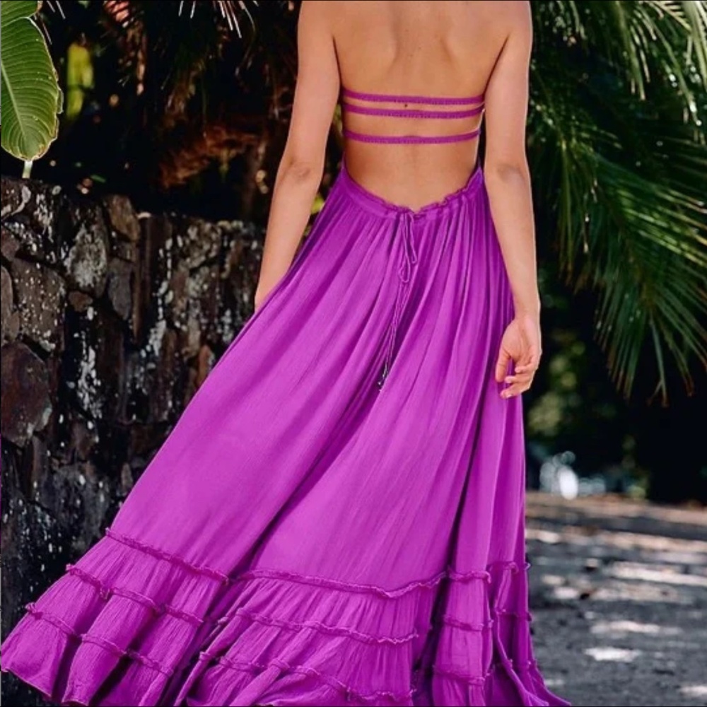 Free People Extratropical Maxi Dress in Orchid - Picture 2 of 8